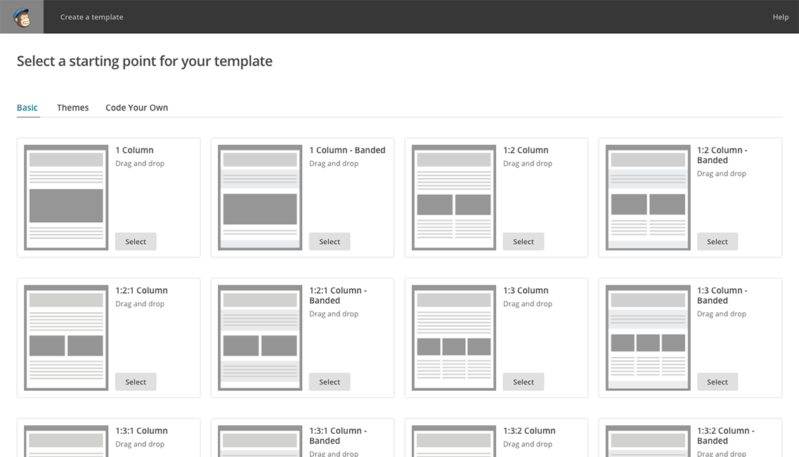 mailchimp how to download a template